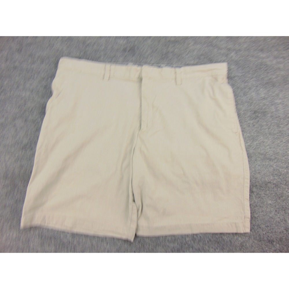 Banana Republic Aiden Club Short Mens 38 Tan Micro Check Preppy Summer Casual